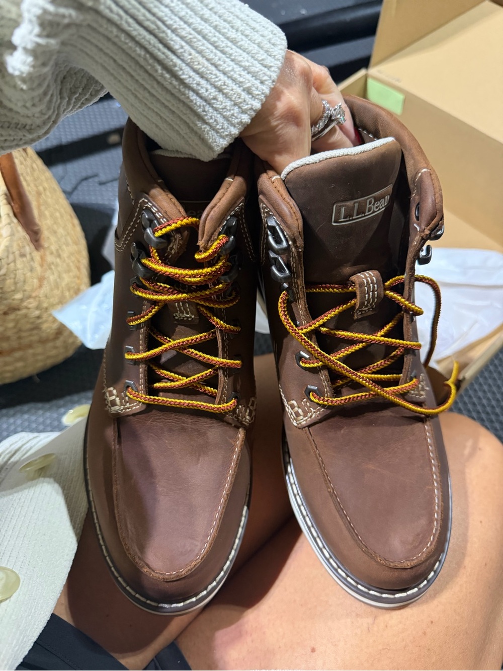 L.L. Bean Stonington boot mix toe size 7.5